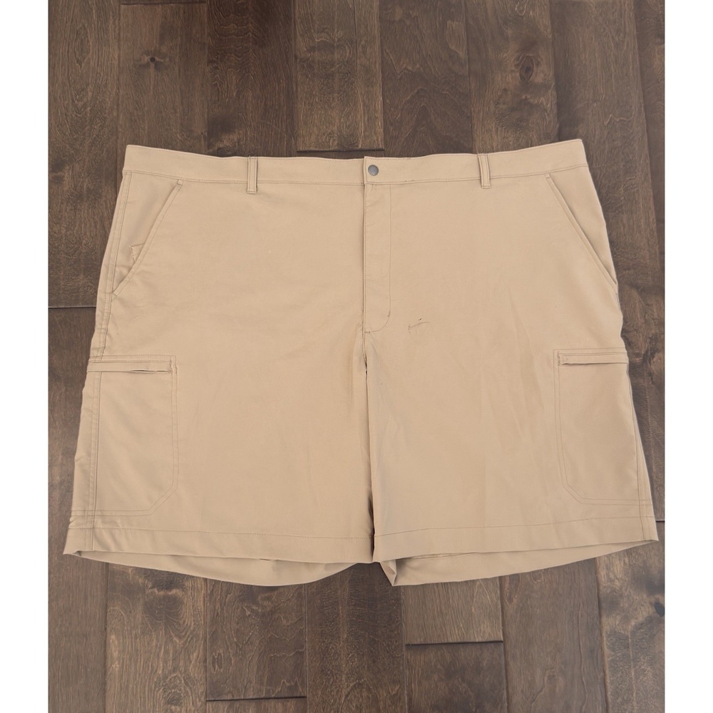 Chaps Cargo Golf‎ Shorts Mens Size 50W Beige Stretch Performance Sport 9" Inseam